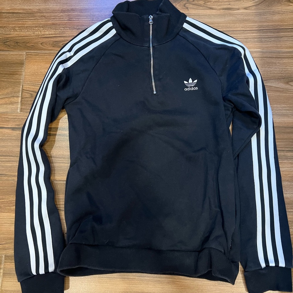 Adidas 1/4 zip-up (black/small)